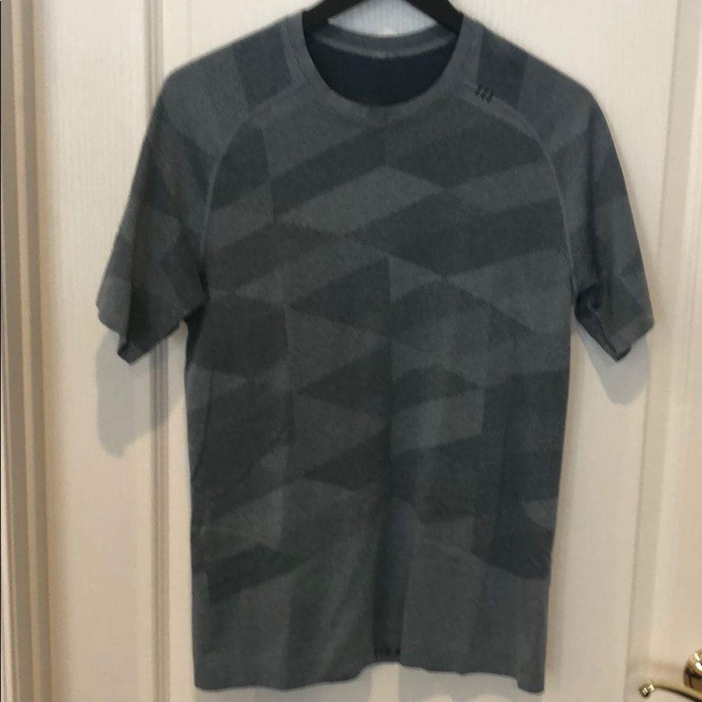 Lulu Lemon Mens Metal Vent Crew, Blueish Grey